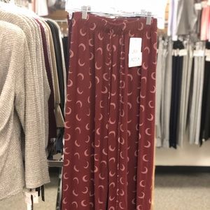 Yuna Lounging Pants Burgundy or Navy Blue-Wide Legs